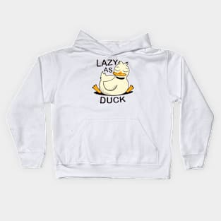 Lazy As Duck Kids Hoodie